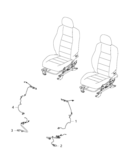 2017 Jeep Compass Wiring - Front Seats Diagram 1 - Thumbnail