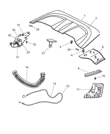 2006 Chrysler Crossfire Tape Diagram for 5104937AA