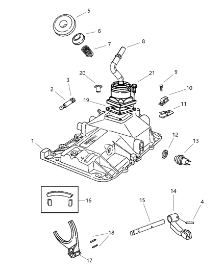 1997 Dodge Ram 2500 Rail Over Drive Lug Diagram for 4778216