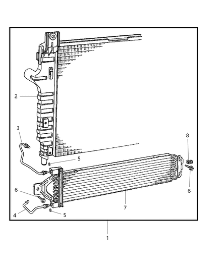 2001 Dodge Dakota Seal O - Ring Diagram for 5016144AA