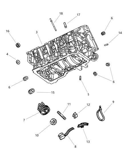 2000 Jeep Grand Cherokee Cylinder Block Diagram 3 - Thumbnail