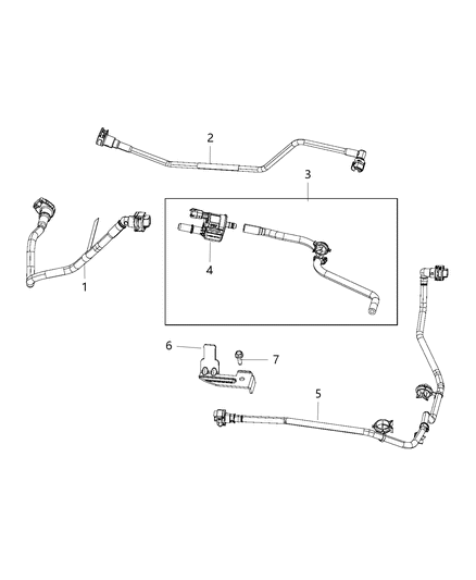 2014 Ram 1500 Harness Vapor Purge Diagram for 68213832AA