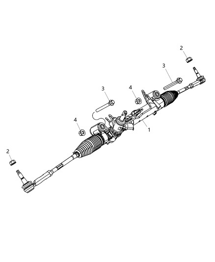 2015 Dodge Challenger Gear Rack & Pinion Diagram 2 - Thumbnail