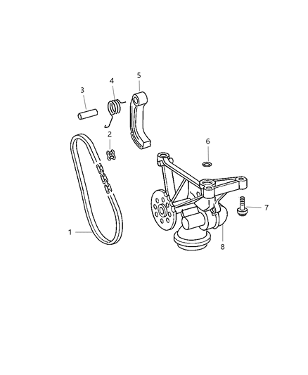 2006 Chrysler PT Cruiser Engine Oiling Diagram 2 - Thumbnail
