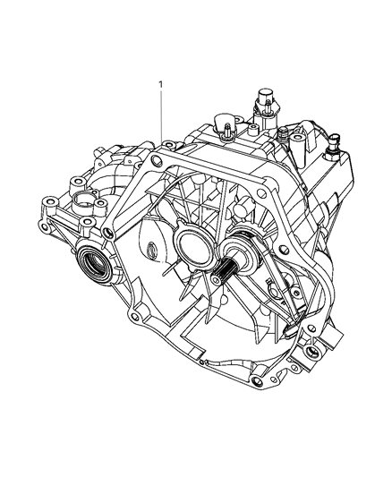 2008 Chrysler PT Cruiser Transmission / Transaxle Assembly of Manual Transmission Diagram 2 - Thumbnail