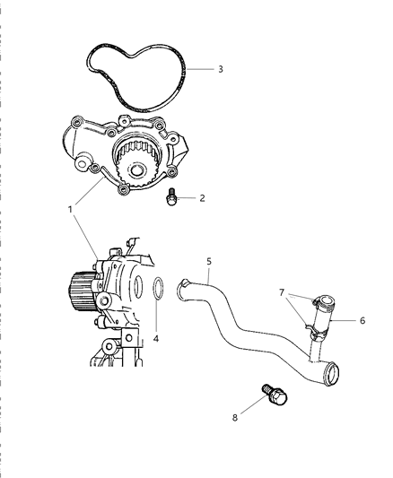 1997 Dodge Avenger Water Pump Diagram 3 - Thumbnail