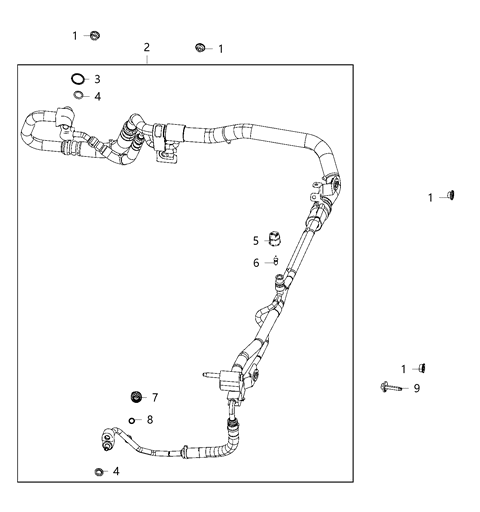 2021 Jeep Gladiator A/C Plumbing Diagram 5 - Thumbnail