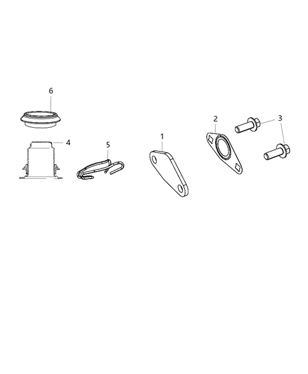 2008 Dodge Ram 3500 Cab Chassis EGR Valve & Related Diagram
