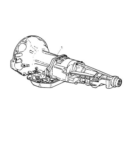 2002 Dodge Ram 3500 Regular Cab Transmission Assembly of Automatic Transmission Diagram 1 - Thumbnail