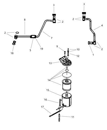1998 Dodge Ram 3500 Regular Cab Air Fuel Control & Fuel Filter Diagram 2 - Thumbnail