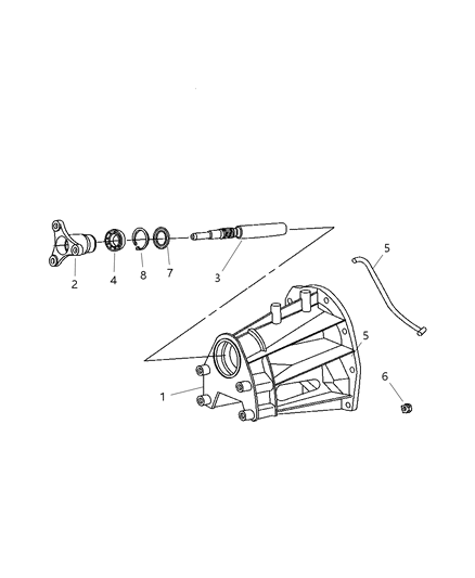 2007 Dodge Dakota Case Adapter & Extension Diagram 2 - Thumbnail