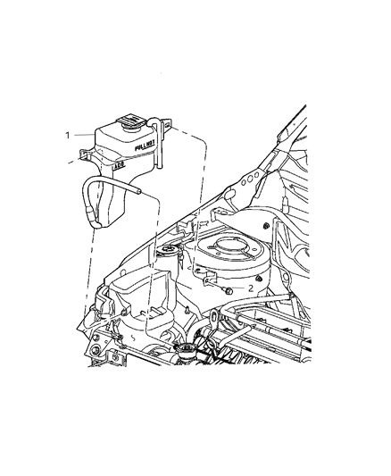2007 Jeep Compass Coolant Reserve Tank Diagram 2 - Thumbnail