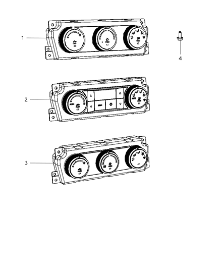 2012 Ram 3500 Control A/C And Heater Diagram for 55111290AB