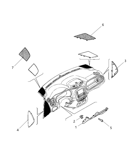 2016 Jeep Renegade Grille Speaker Left Diagram for 5UV64LXHAA