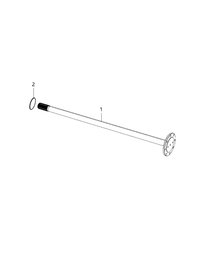 2016 Ram 5500 Shaft Axle Rear Diagram for 68036463AA
