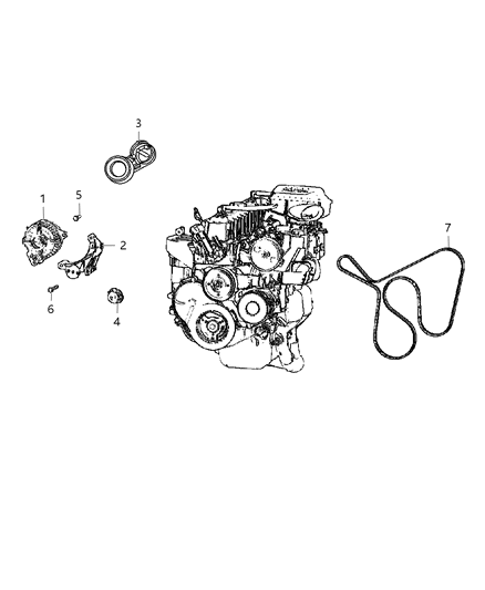 2002 Jeep Wrangler Alternator Diagram 2 - Thumbnail