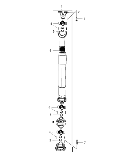 2012 Ram 5500 Shaft - Drive of Front Axle; Differential And Drive Line Diagram