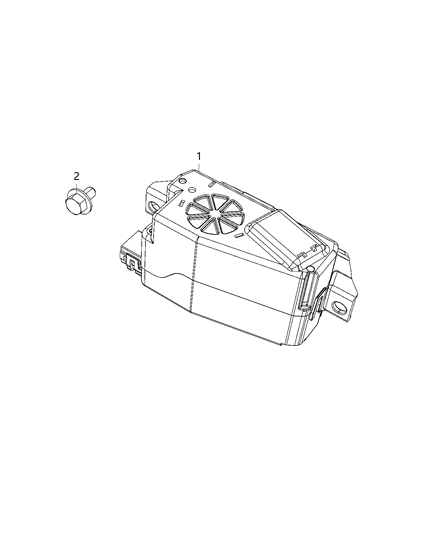 2021 Jeep Gladiator Modules, Brake, Suspension & Steering Diagram 2 - Thumbnail