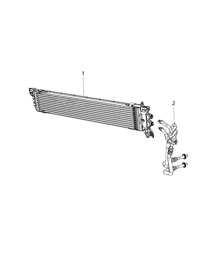 2020 Jeep Renegade Transmission Cooler Diagram for 68285108AA