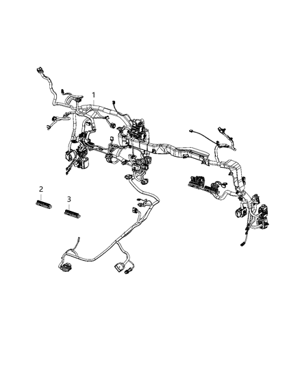 2021 Jeep Gladiator Wiring - Instrument Panel Diagram 1 - Thumbnail