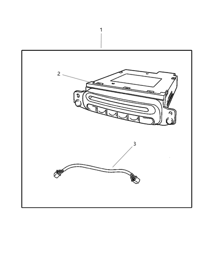 2005 Chrysler Sebring Accessory Kit Diagram for 82208939