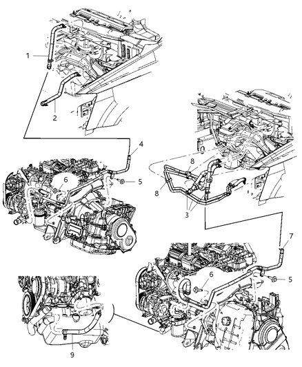 2008 Dodge Grand Caravan Heater Plumbing Diagram 2 - Thumbnail