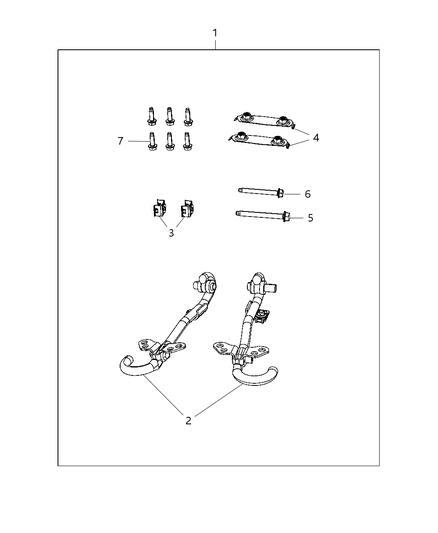2013 Jeep Patriot Hook Kit - Tow - Front Diagram