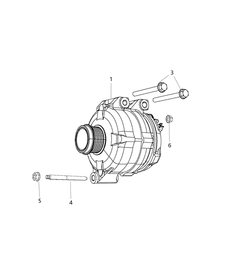 2011 Dodge Grand Caravan Generator/Alternator & Related Parts Diagram 1 - Thumbnail