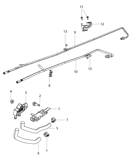 2011 Ram 3500 Cab Chassis Differential Pressure System Diagram