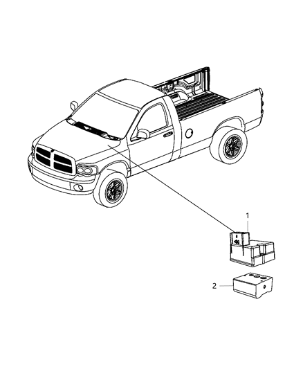 2014 Ram 3500 Pickup Modules, Brake, Suspension & Steering Diagram