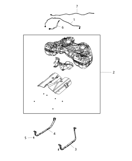 2020 Chrysler 300 Fuel Tank And Related Parts Diagram 2 - Thumbnail