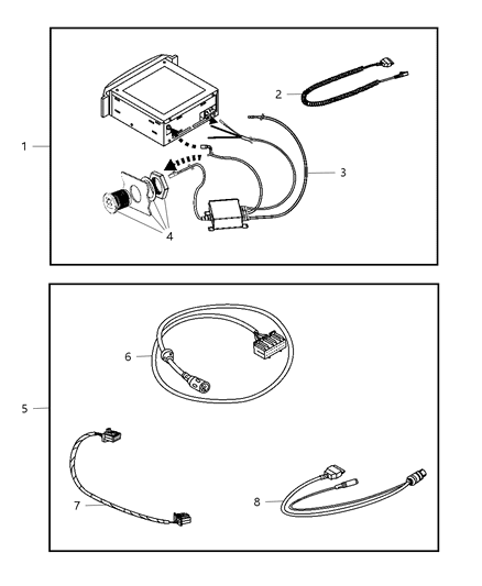 2008 Chrysler Pacifica Harness Diagram for 68001396AA