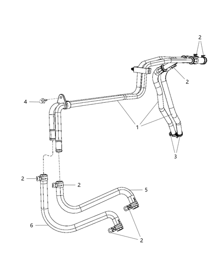 2009 Dodge Durango Heater Plumbing Diagram 1 - Thumbnail