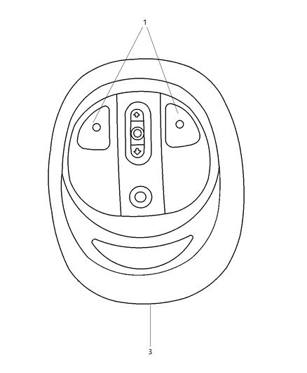 2004 Chrysler PT Cruiser Lens Diagram for 5016603AA