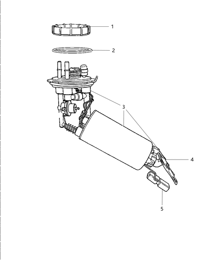 2006 Dodge Stratus Fuel Gauge Sending Unit Diagram for 5093456AB