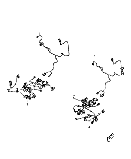 2012 Chrysler 300 Wiring Power Seat Diagram for 68102832AB