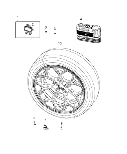 2020 Chrysler 300 Sensors - Body Diagram 11 - Thumbnail