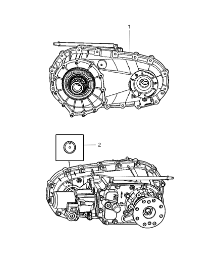 2008 Jeep Liberty Transfer Case Assembly & Identification Diagram 1 - Thumbnail
