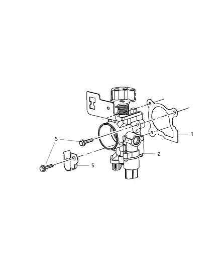 2005 Chrysler Sebring Sedan & Convertible Throttle Body Diagram 2 - Thumbnail