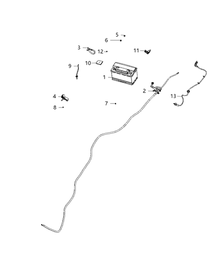2019 Dodge Charger Wiring, Battery Diagram