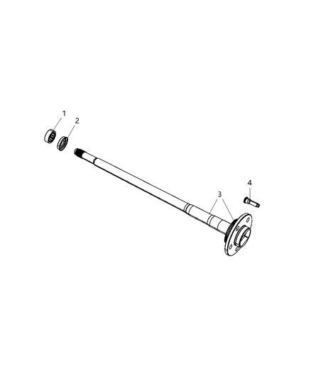 2008 Chrysler Aspen Shaft - Rear Axle Diagram 1 - Thumbnail