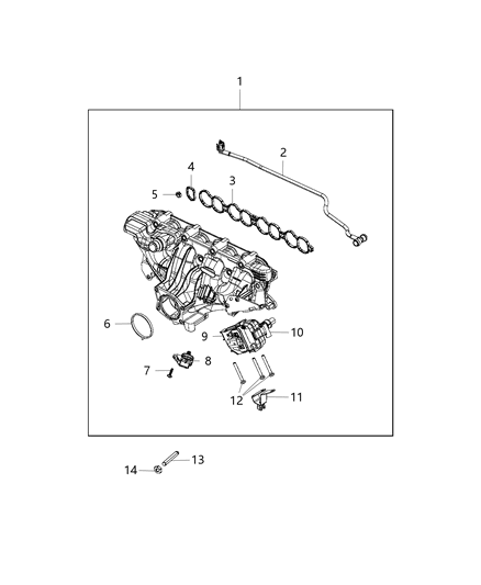 2018 Jeep Wrangler All-new Model Intake Manifold Diagram 3 - Thumbnail