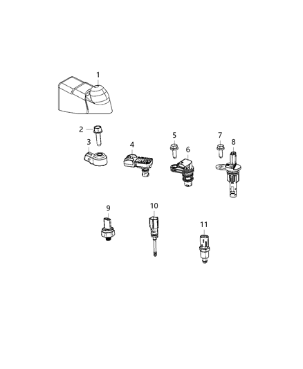 2021 Dodge Durango Sensors, Engine Diagram 2 - Thumbnail