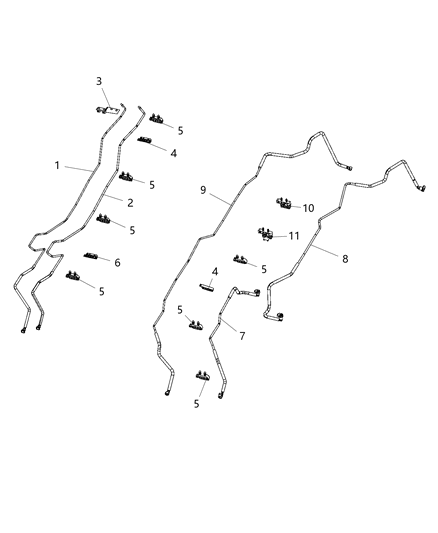 2020 Ram 5500 Fuel Lines/Tubes, Rear Diagram 6 - Thumbnail