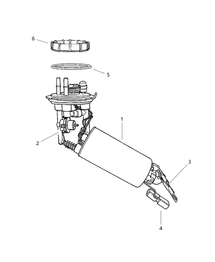 1999 Dodge Caravan Module Kit Fuel Pump/Level Unit Diagram for 4897424AB