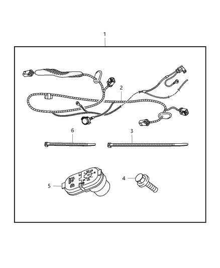 2009 Chrysler Aspen Connector 7 Way Diagram for 56055632AB