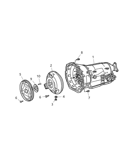2005 Dodge Sprinter 3500 Transmission Automatic Diagram for 5127382AA