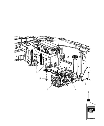 2009 Dodge Durango Hose Assembly, Front Diagram for 68029230AB