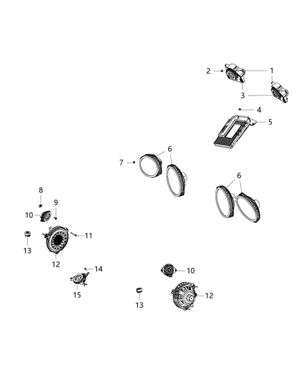 2014 Dodge Viper Speakers & Amplifier Diagram