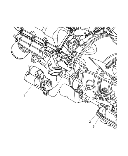 2008 Dodge Ram 3500 Pickup Starter & Related Parts Diagram 2 - Thumbnail